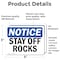 Signmission Stay Off Rocks, 5 in W x Rectangle, Vinyl Decal OS-2PACK-NS-D-35-L-18437 - alternate 6